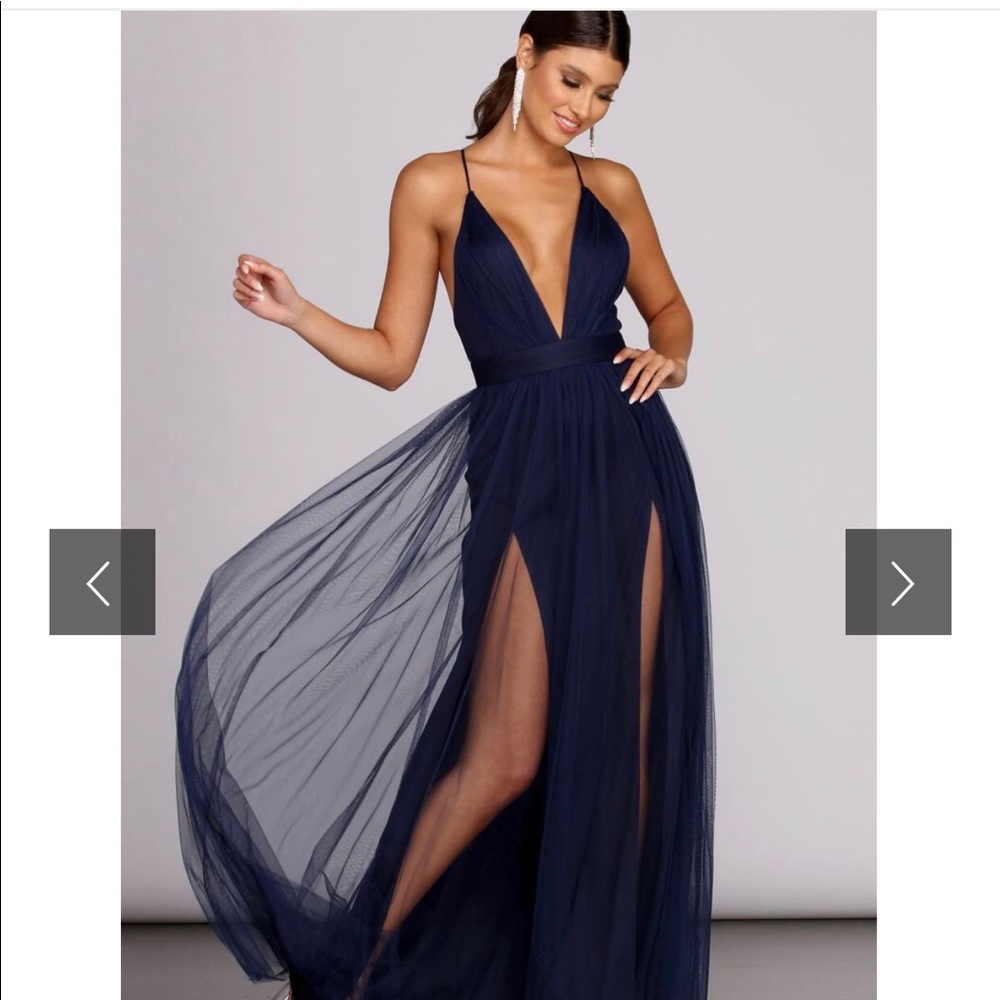 Elisabeth Pleated Tulle Formal Dress